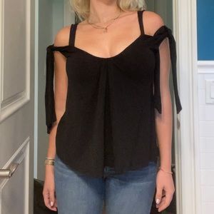 We the Free black off the shoulder blouse in a size small.